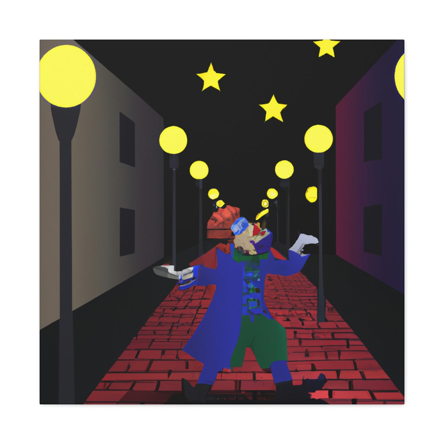 "Alley Star Jongleur" - Die Alien-Canva