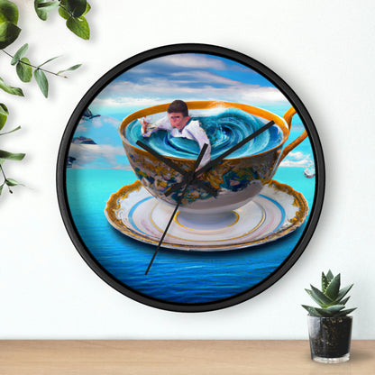 "Adrift in a China Cup: The Story of a Lost Child's Oceanic Adventure" - The Alien Wall Clock