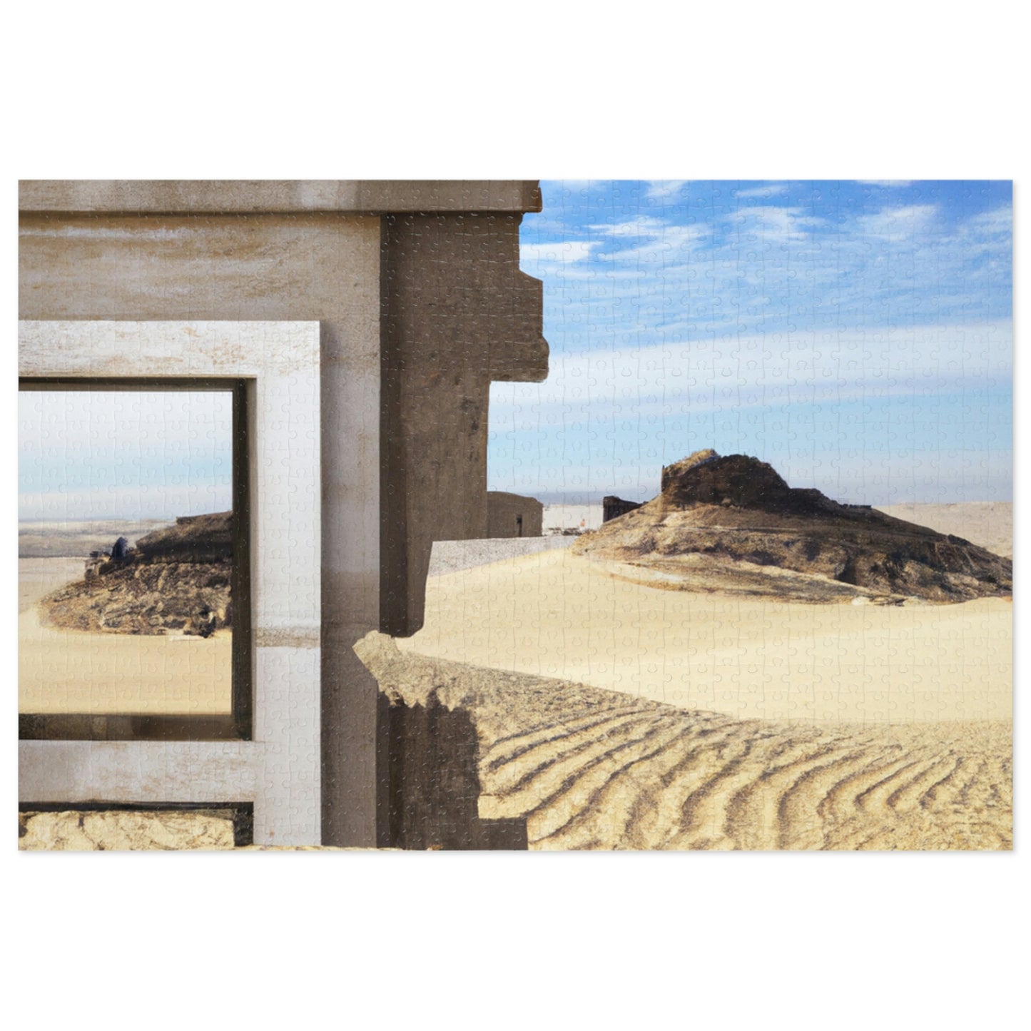 "Lost in the Sands: Discovering the Ancient Temple" - The Alien Jigsaw Puzzle