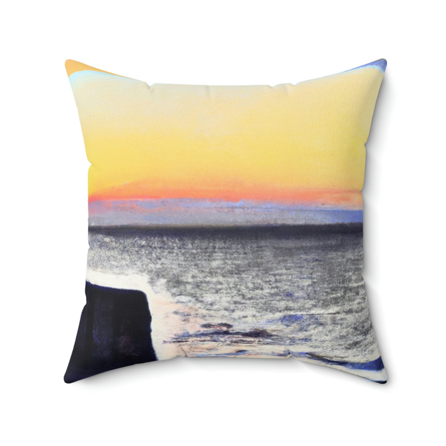 "Forlorn Horizon" - The Alien Square Pillow