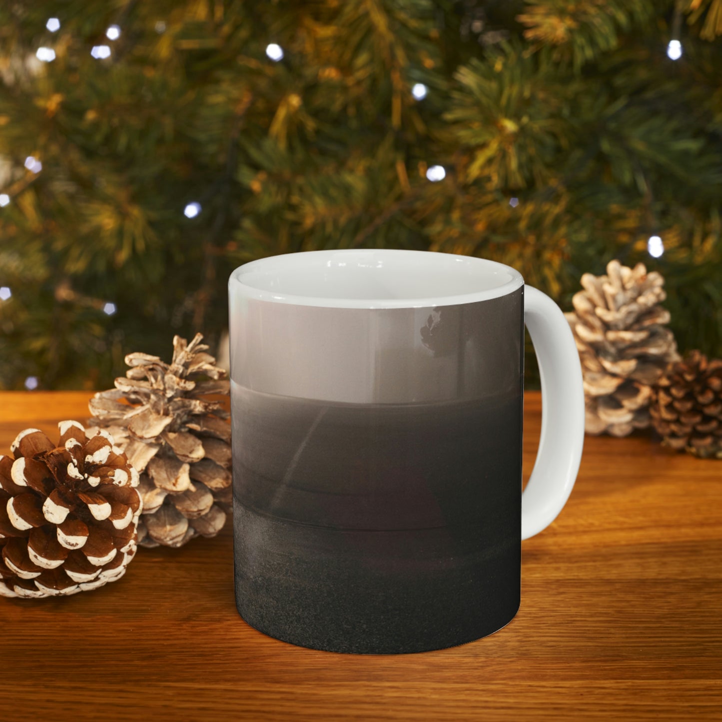 "A Gleaming Dawn in a Misty City". - The Alien Ceramic Mug 11 oz