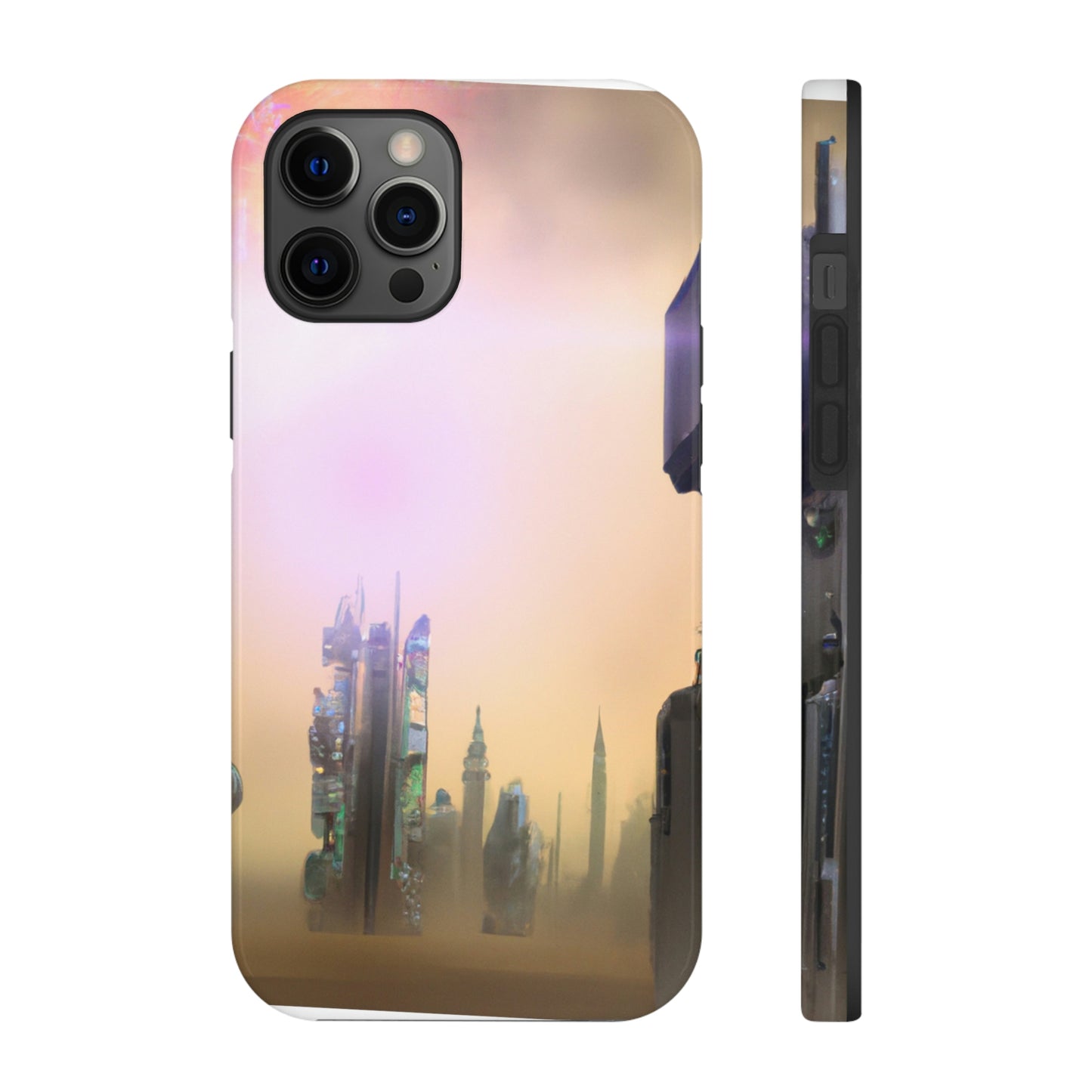 "Lost in the Cosmic Mist" - The Alien Tough Phone Cases