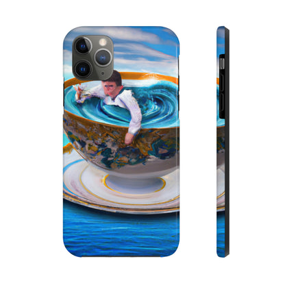 "Adrift in a China Cup: The Story of a Lost Child's Oceanic Adventure" - The Alien Tough Phone Cases