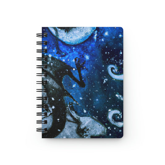 "Frosted Moonlight Dragon" - The Alien Spiral Bound Journal