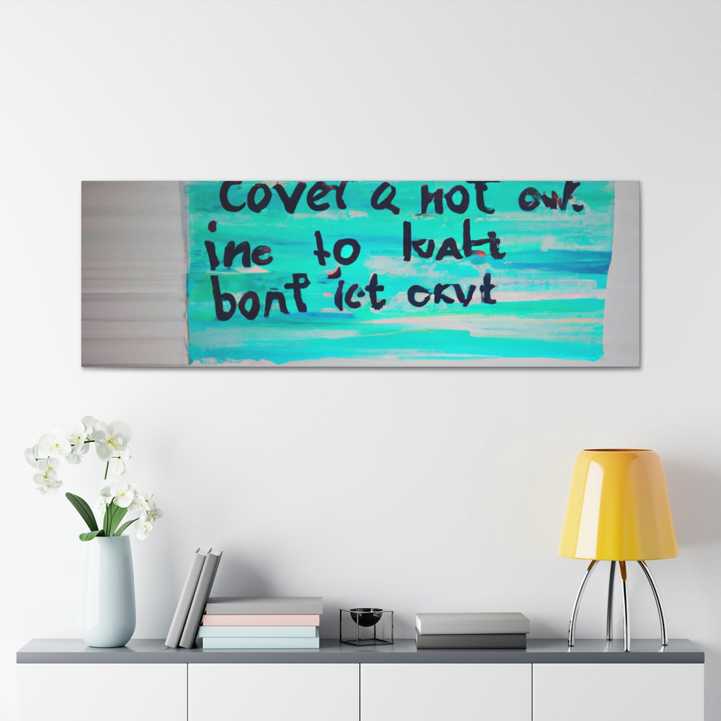 Paint the Words: An Artist's Quote Inspired Creation - Canvas