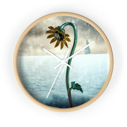 "Fighting the Frost: A Flower's Story" - The Alien Wall Clock