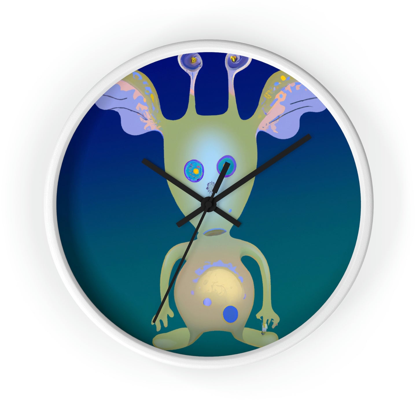 "Creating an Intergalactic Companion: Designing an Alien Pet for Kids" - The Alien Wall Clock