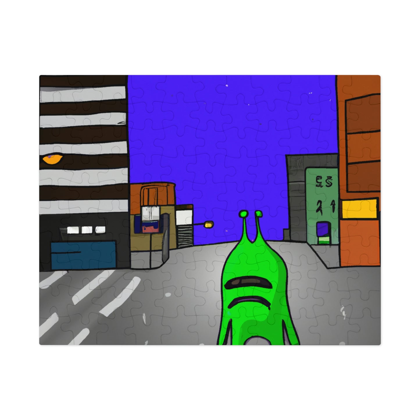 "Alien Misadventure in the City" - The Alien Jigsaw Puzzle