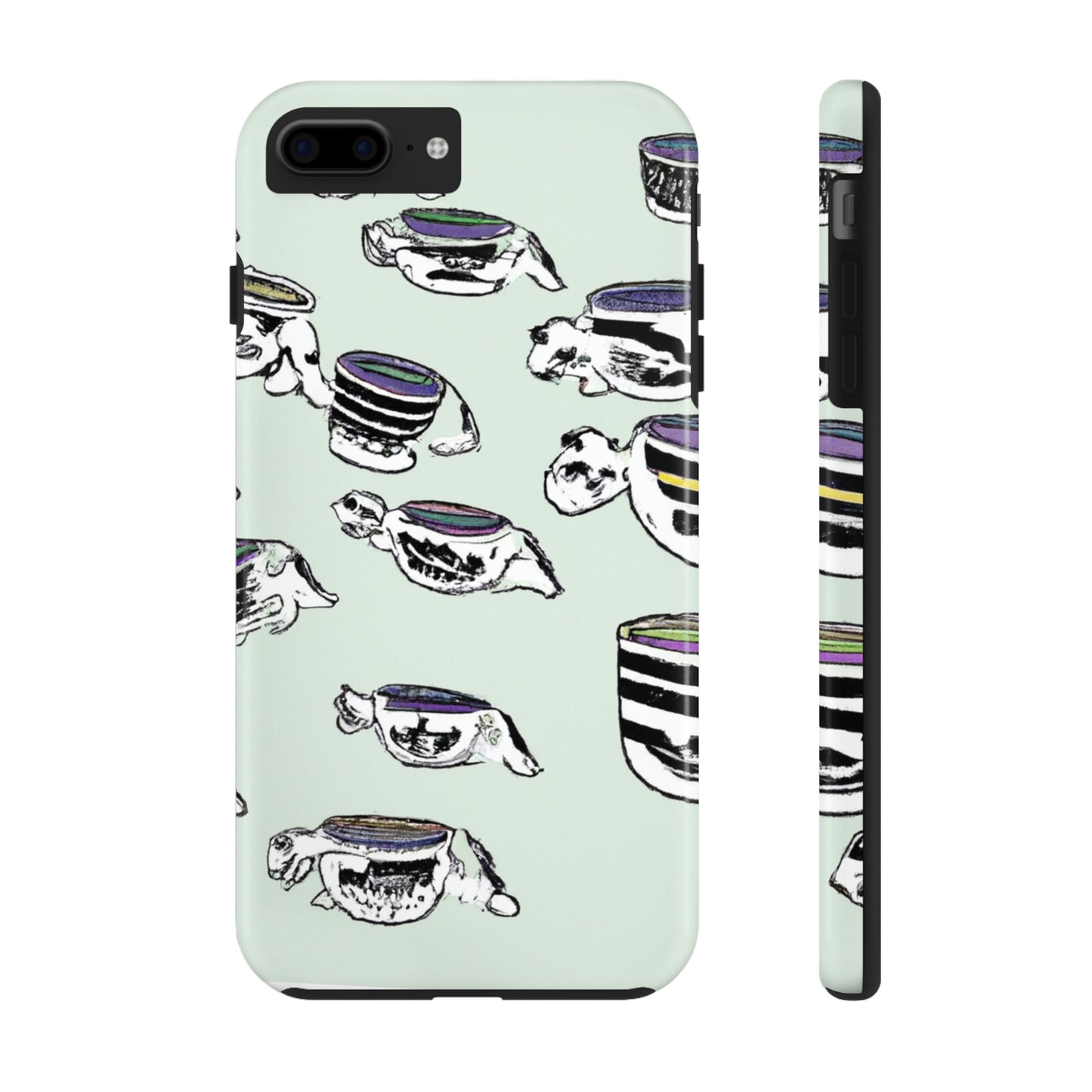 "A Purr-fectly Precious Tea Party Parade" - The Alien Tough Phone Cases