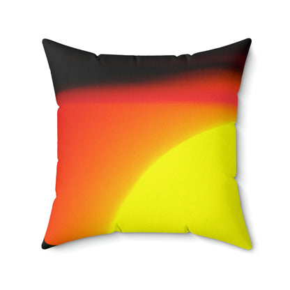 "Last Ride of the Lonely Cowboy" - The Alien Square Pillow