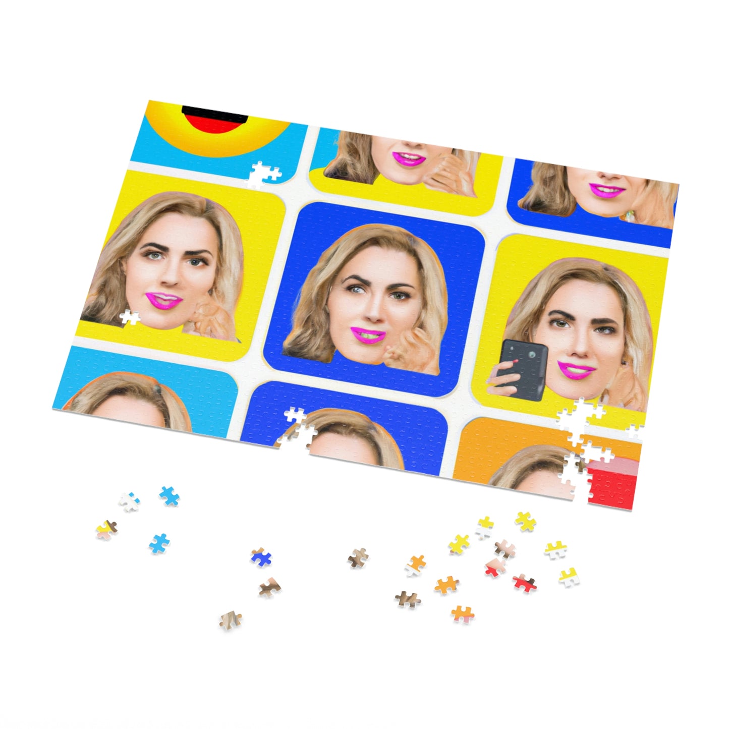 "Emoji-zing a Celebrity: A Pop Art Portrait" - Das Alien-Puzzle