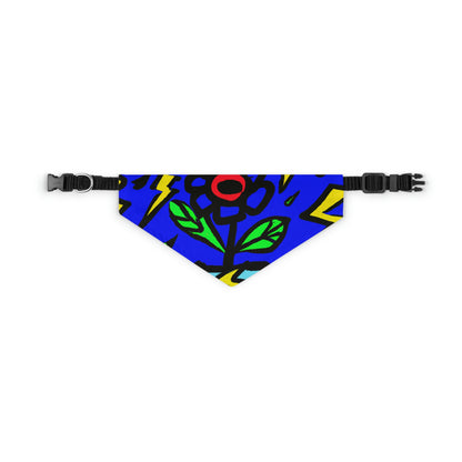 "A Bold Bloom Amidst the Storm" - The Alien Pet Bandana Collar