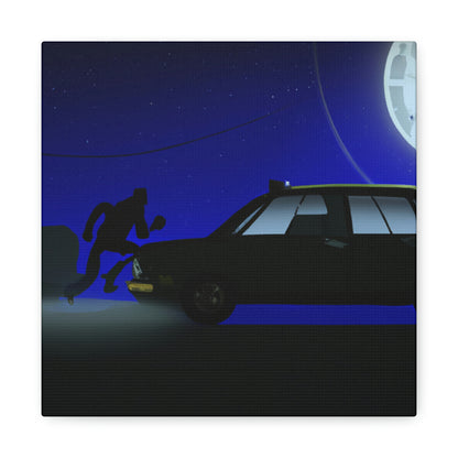 "Die Kunst des Moonlight Joyriding" - The Alien Canva