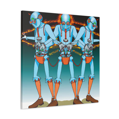 The Revenge of the Robot Twins - The Alien Canva