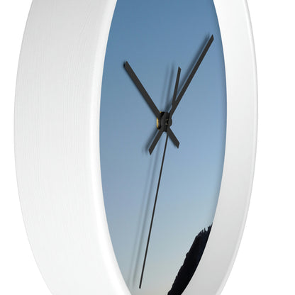 The Crescent Moon in Winter's Shadow - The Alien Wall Clock