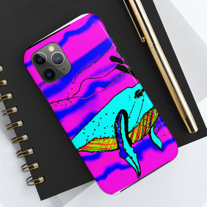 "Glow of the Neon Sea" - The Alien Tough Phone Cases