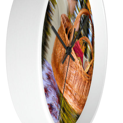 "Autumn Picnic in the Forest" - The Alien Wall Clock