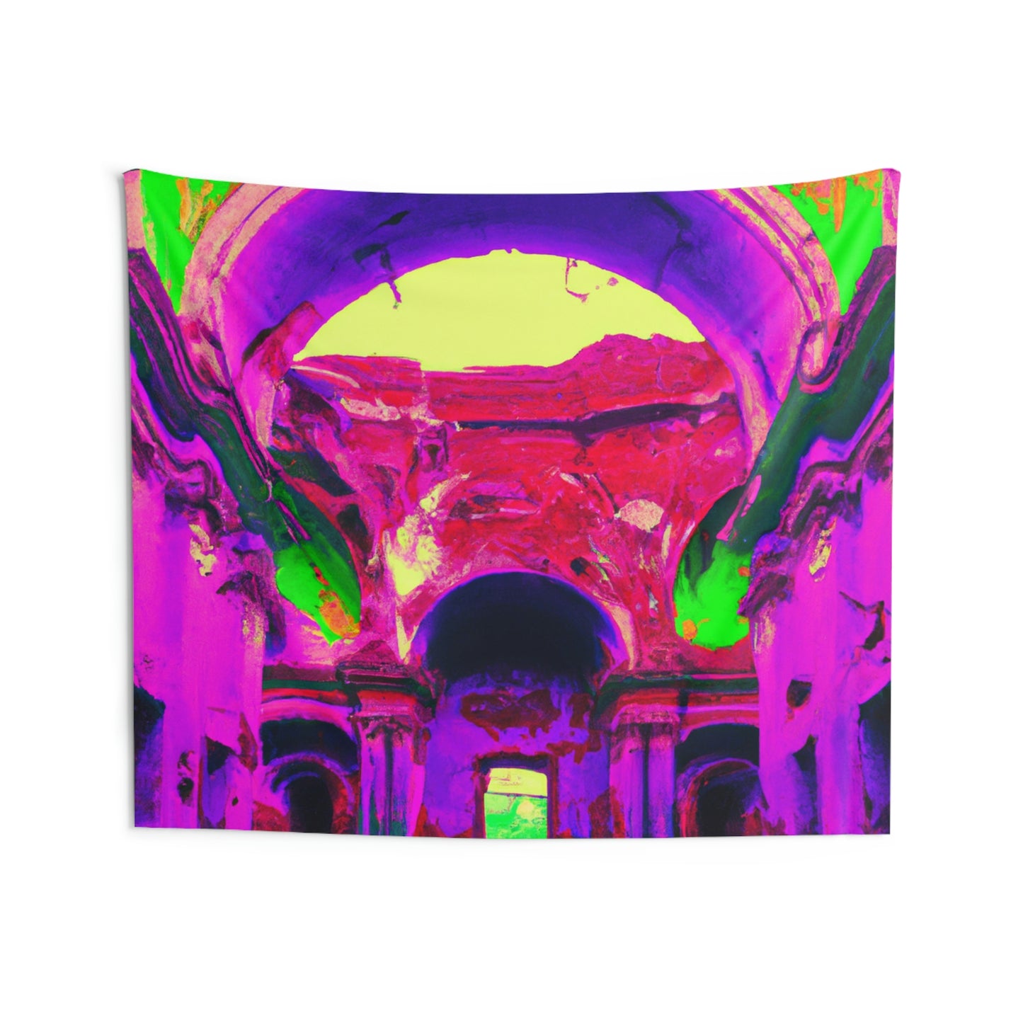 Mystical Madness: Crazy Colors in the Forgotten Cathedral - The Alien Wall Tapestries