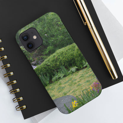 "Rainy Refuges: Uncovering the Fortune of a Garden Under an Umbrella" - The Alien Tough Phone Cases