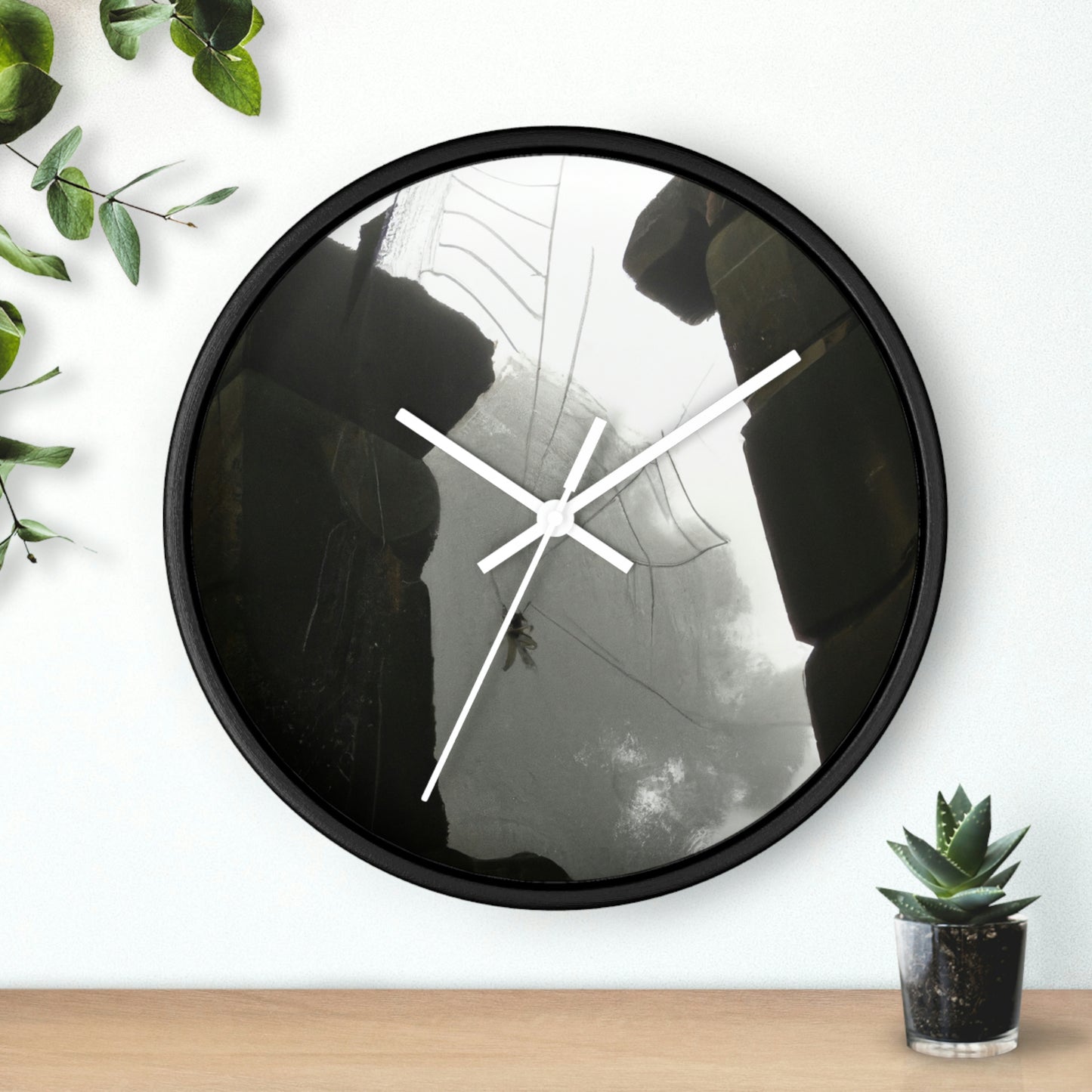 "Ghostly Cobwebs in the Ruins" - The Alien Wall Clock