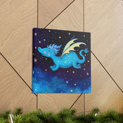 "A la deriva entre las estrellas: La historia de un bebé dragón" - The Alien Canva