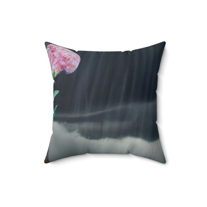 "Aight Against the Storm: Die Geschichte einer einsamen Blume" - Das Alien Square Pillow