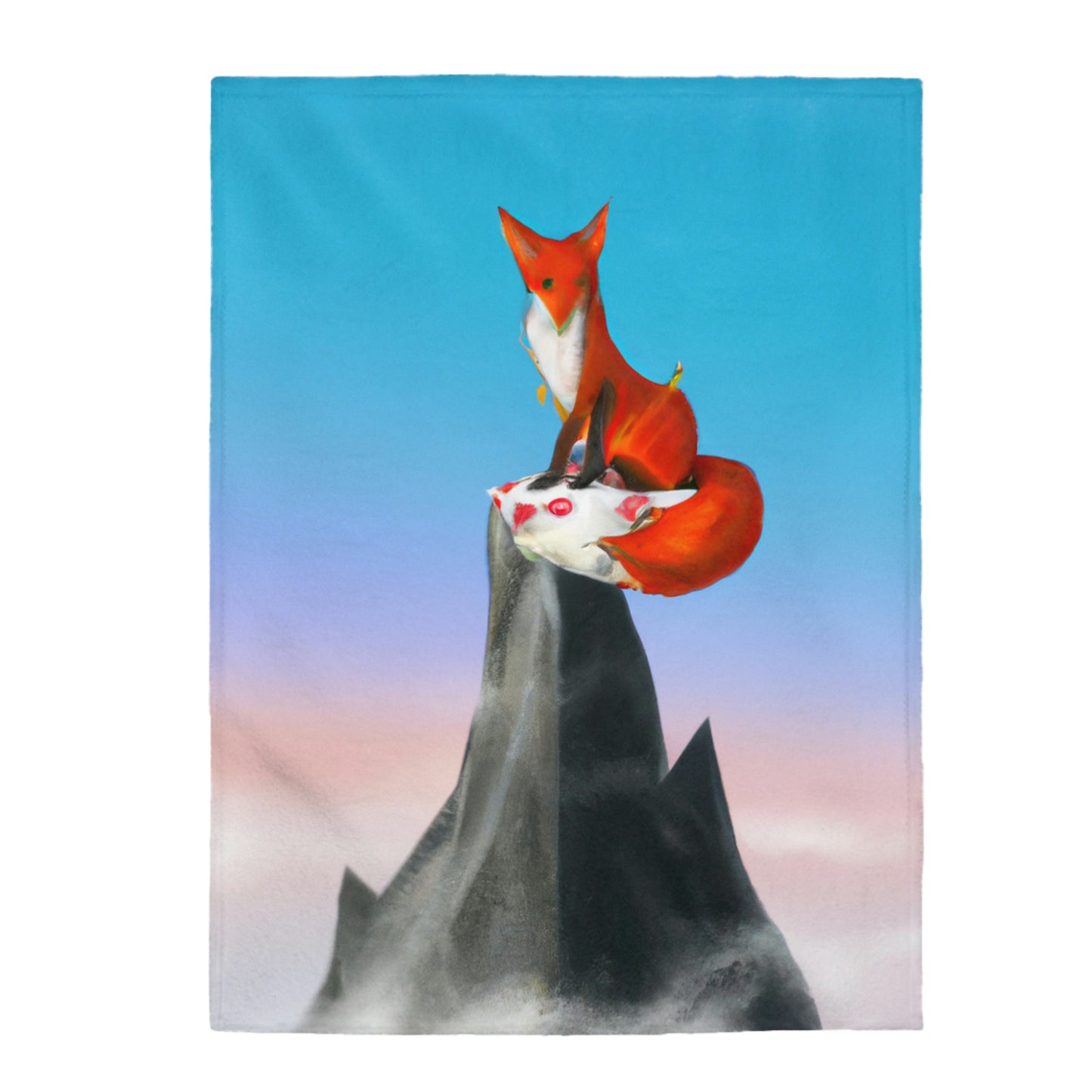 The Fox That Peaketh on the Mountain - The Alien Velveteen Plush Blanket