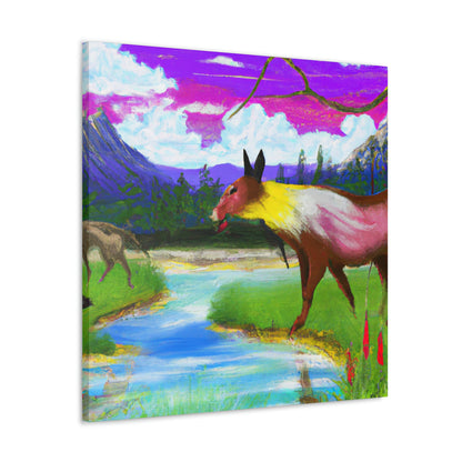 "Celebrating My Heritage: Painting Our Animals in Their Landscape" - Canvas