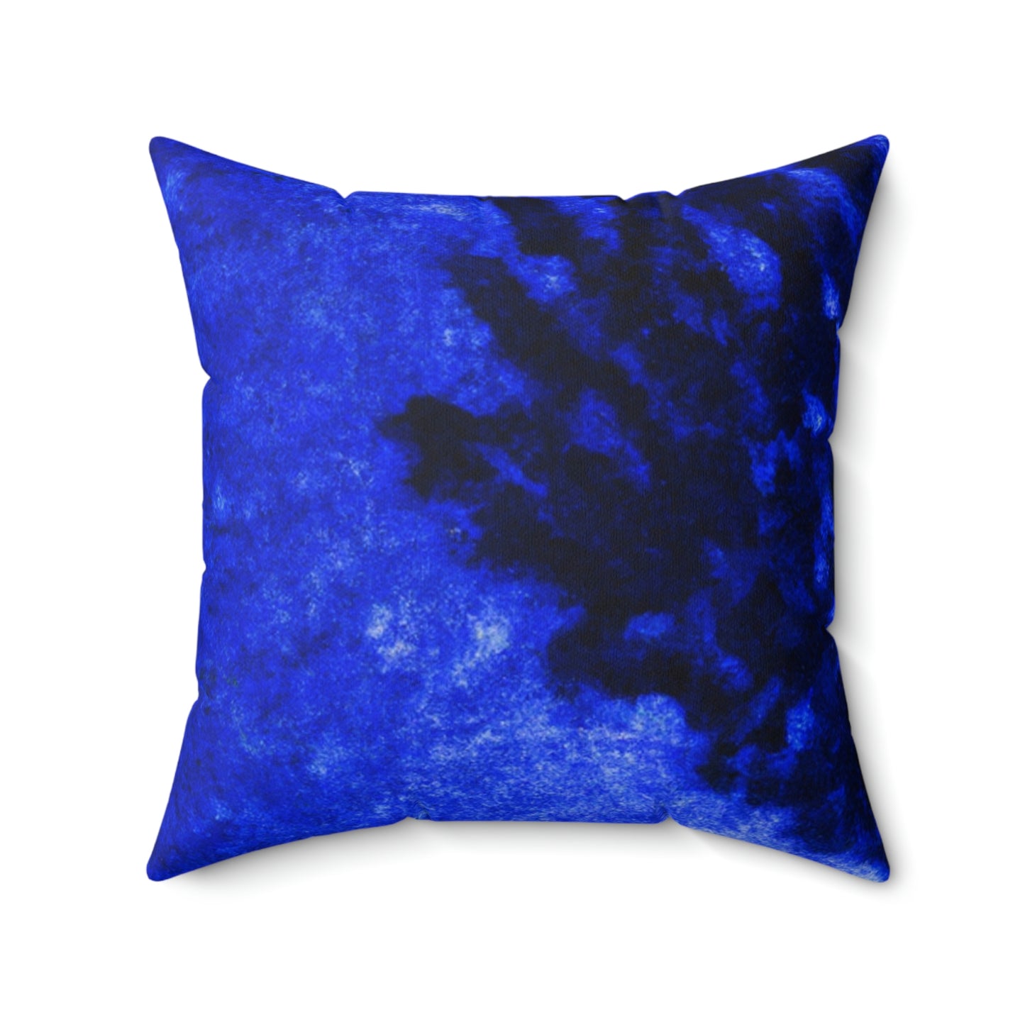 "A Lone Blue Tree in the Moonlight Field" - The Alien Square Pillow