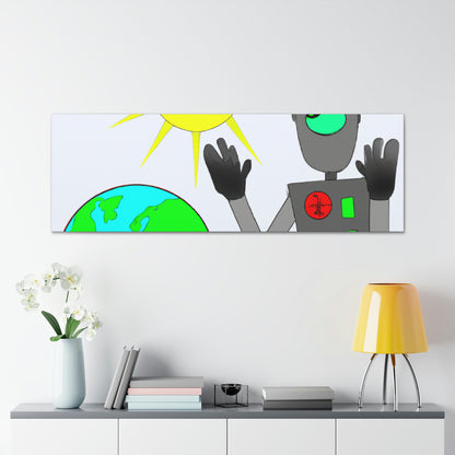 "Robot Defender: The Alien Invasion of Earth" - The Alien Canva