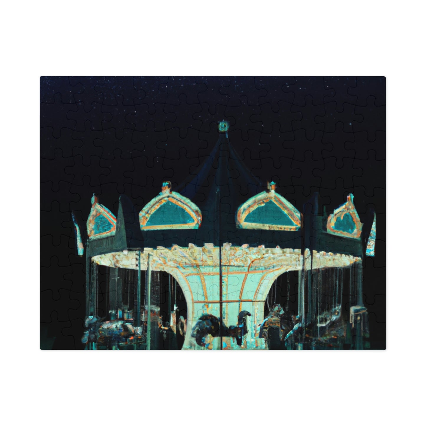 "A Lonesome Carousel Under Shining Stars" - The Alien Jigsaw Puzzle