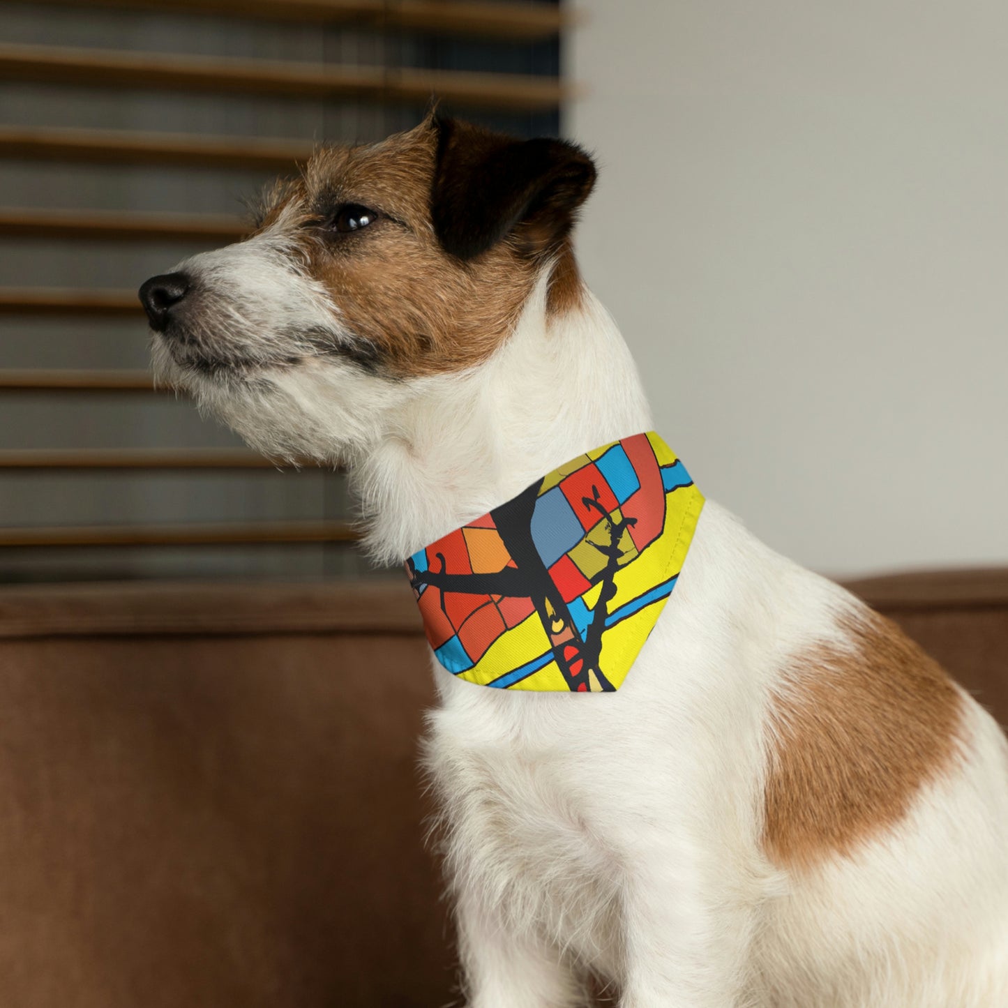 "Lonely Autumn Glow" - El collar de bandana para mascotas alienígenas