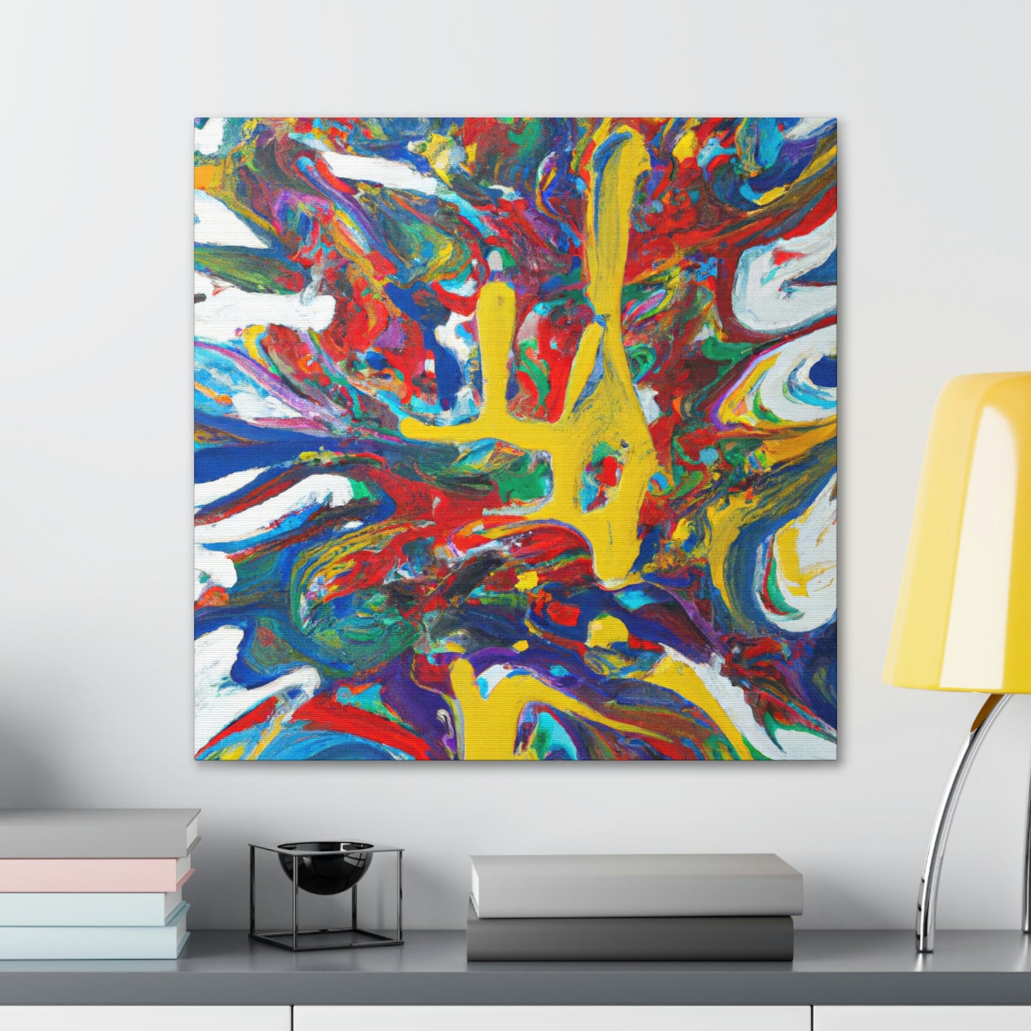 Synesthetic Symphony: An Abstract Painting - The Alien Canva.