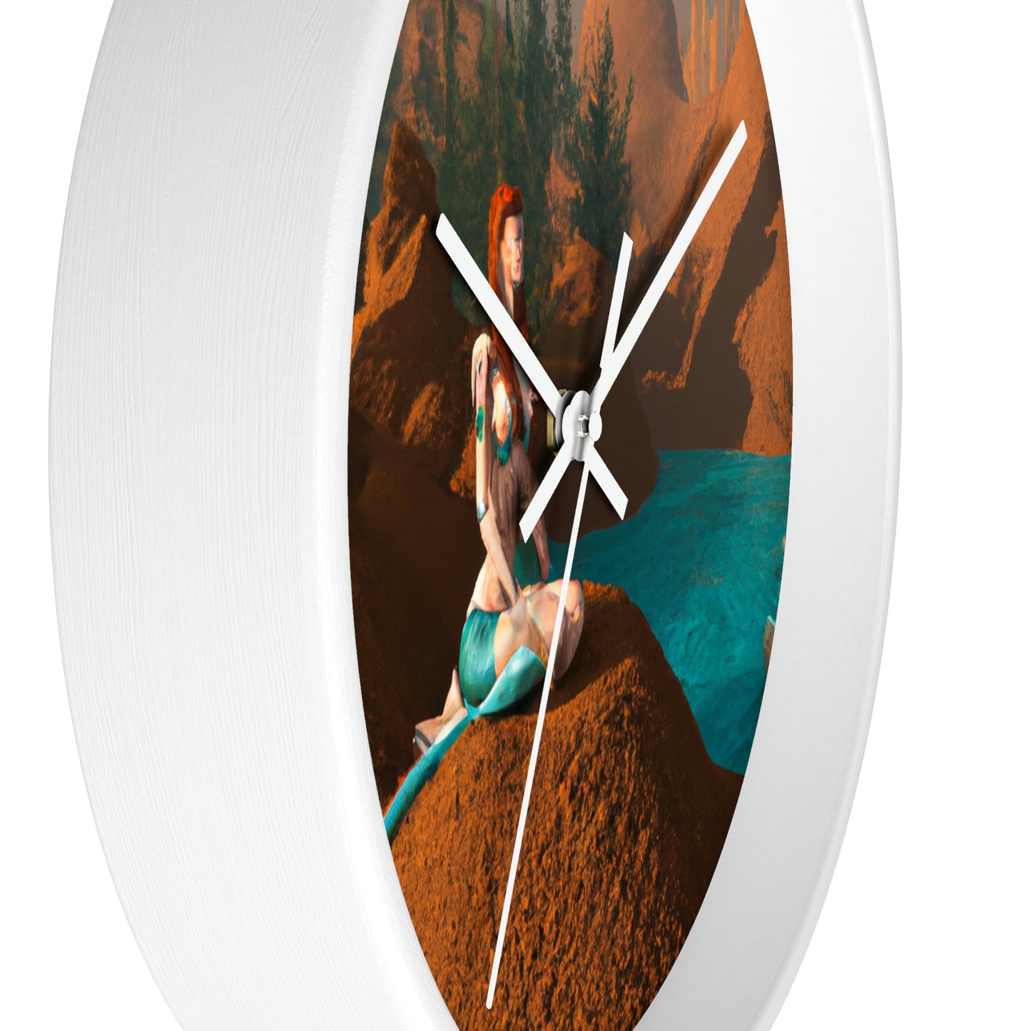 "Mermaid in the Mirage" - The Alien Wall Clock