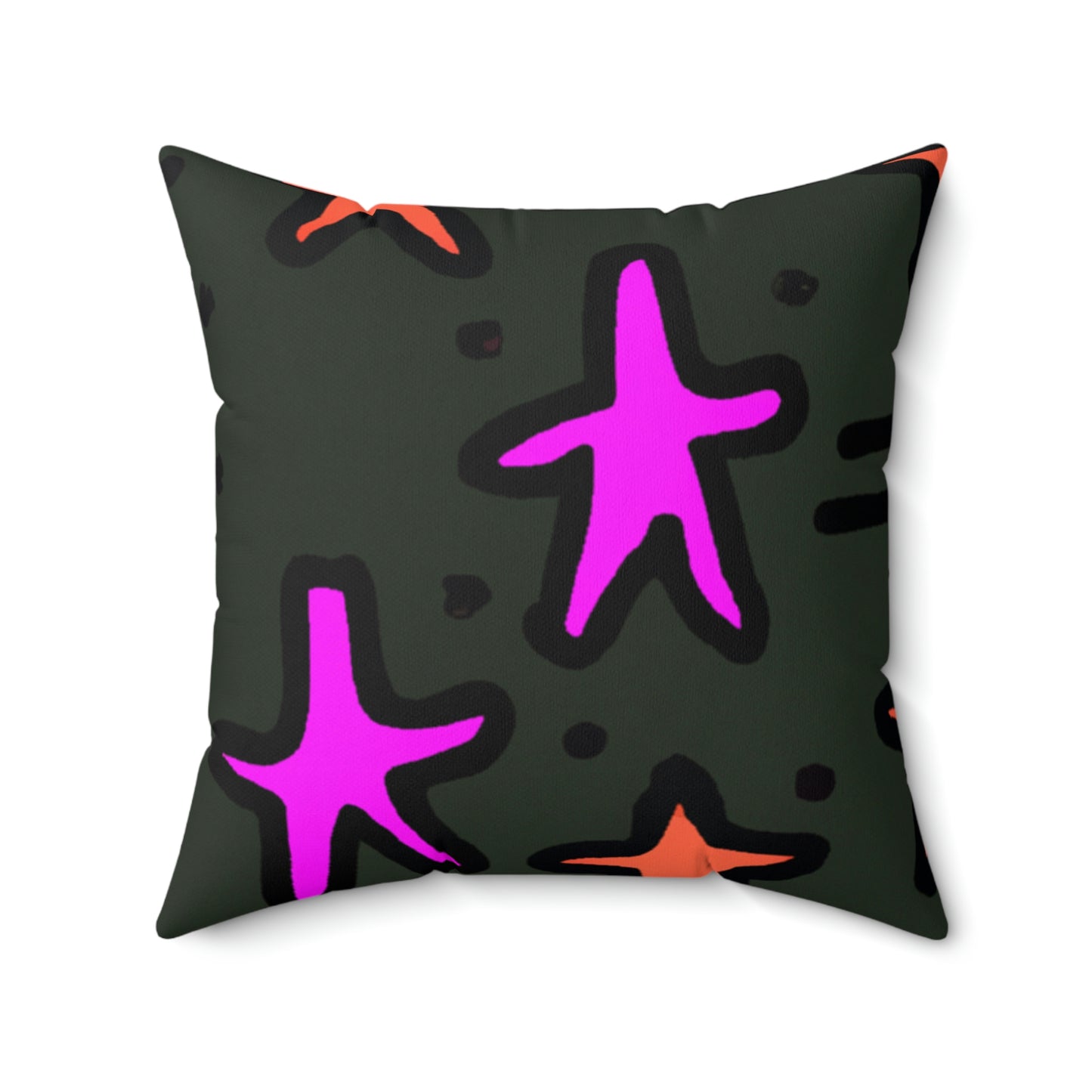 "Abandoned in the Glittering Night Sky" - The Alien Square Pillow