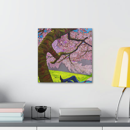 "A Moment of Calm Beneath the Cherry Blossoms" - The Alien Canva