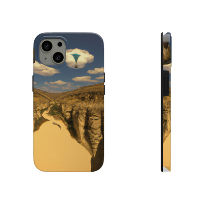 "Feline Flight Over the Grand Gulch" - Die Alien Tough Phone Cases