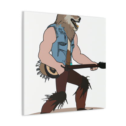 "Howling Highwayman: The Banjo-Playing Werewolf Biker" - The Alien Canva