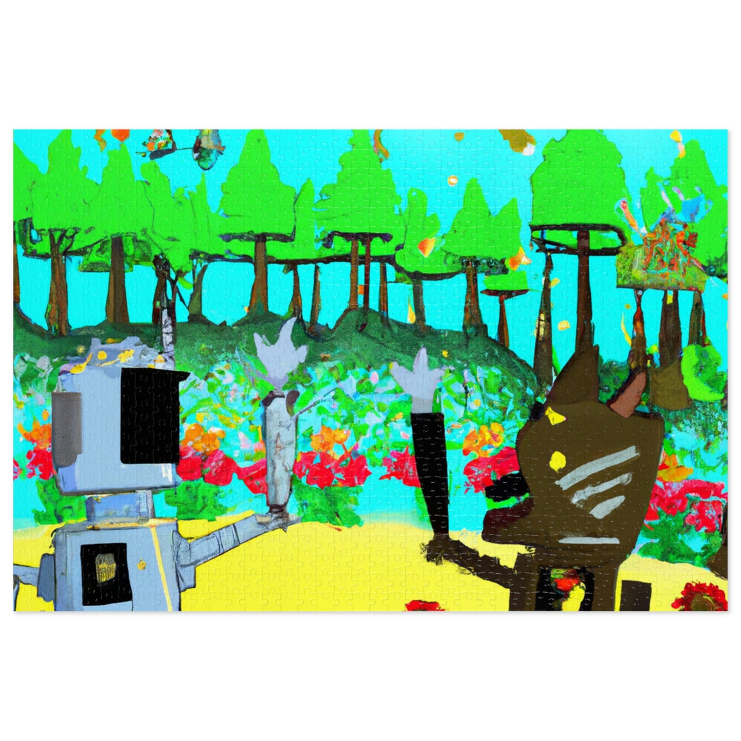 Robo Garden Wars - The Alien Jigsaw Puzzle