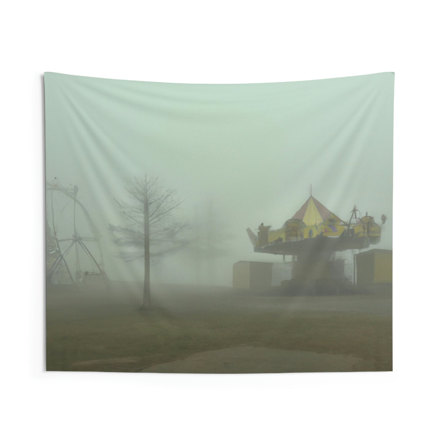 "Foggy Dreams of an Abandoned Carnival" - The Alien Wall Tapestries