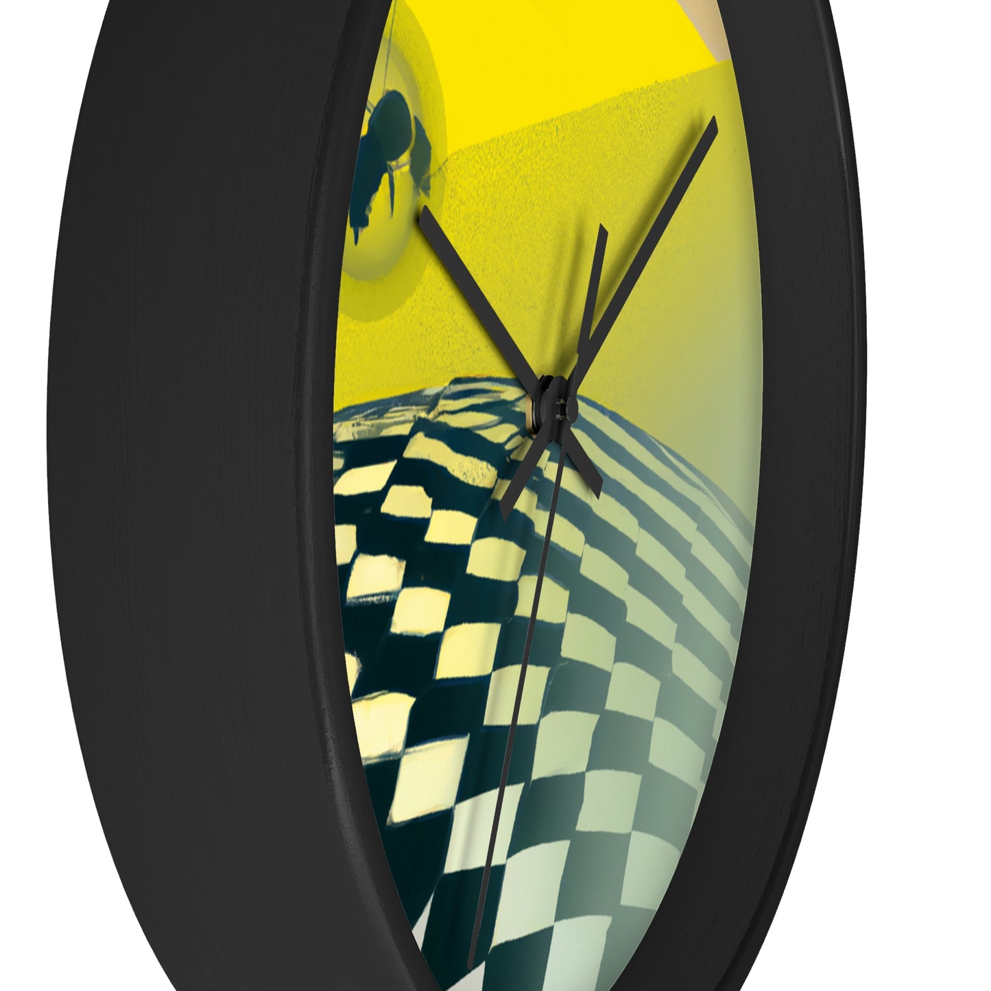 "Lost and Found in the Desert: A Bee's Journey" - The Alien Wall Clock