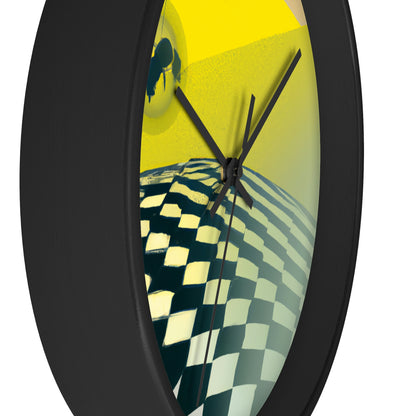 "Lost and Found in the Desert: A Bee's Journey" - The Alien Wall Clock