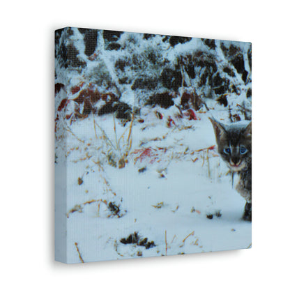 "Brave Kitten in the Frozen Storm" - The Alien Canva