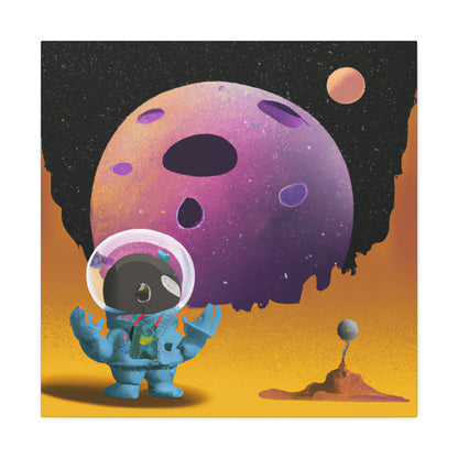 "Exploring the Unknown: The Adventures of a Space Captain and the Mysterious Planet" - The Alien Canva