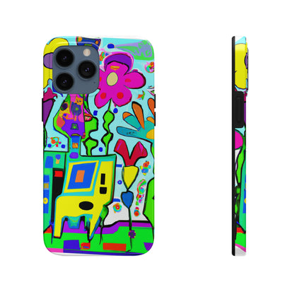 "A Mystical Garden of Rainbow Petals" - The Alien Tough Phone Cases