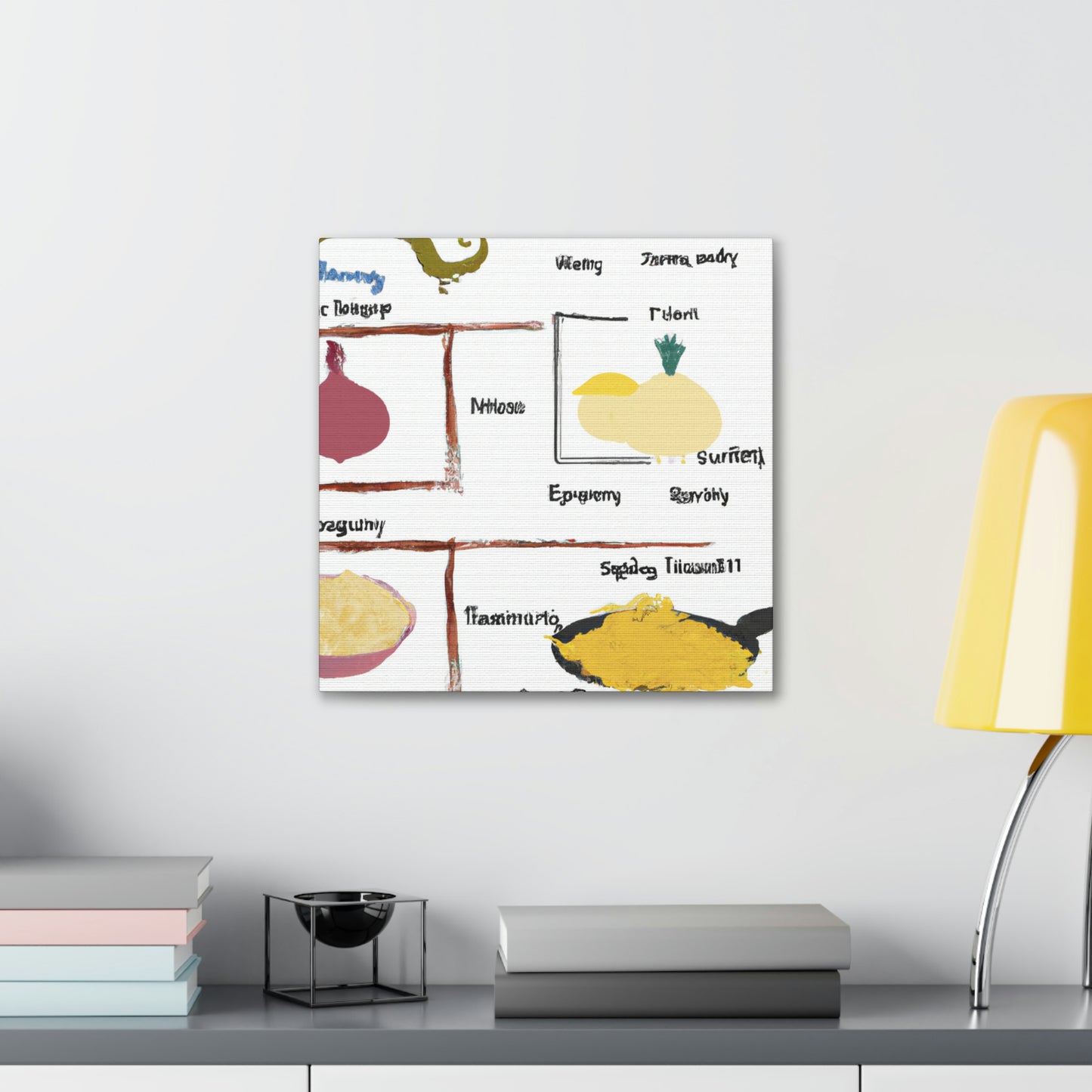 "Culinary Inspiration: Symbolizing Traditional Recipes in Art" - Canvas