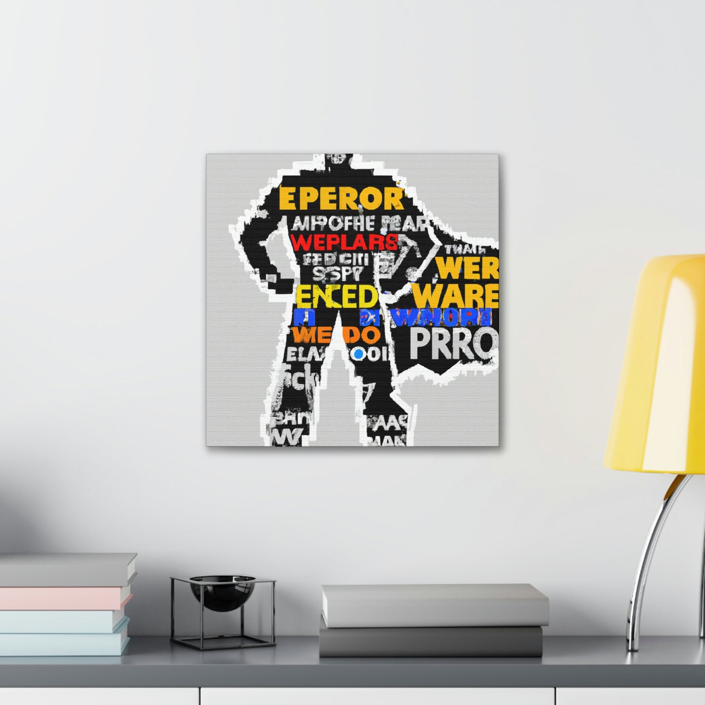 Superhero Word Pop Art - The Alien Canva