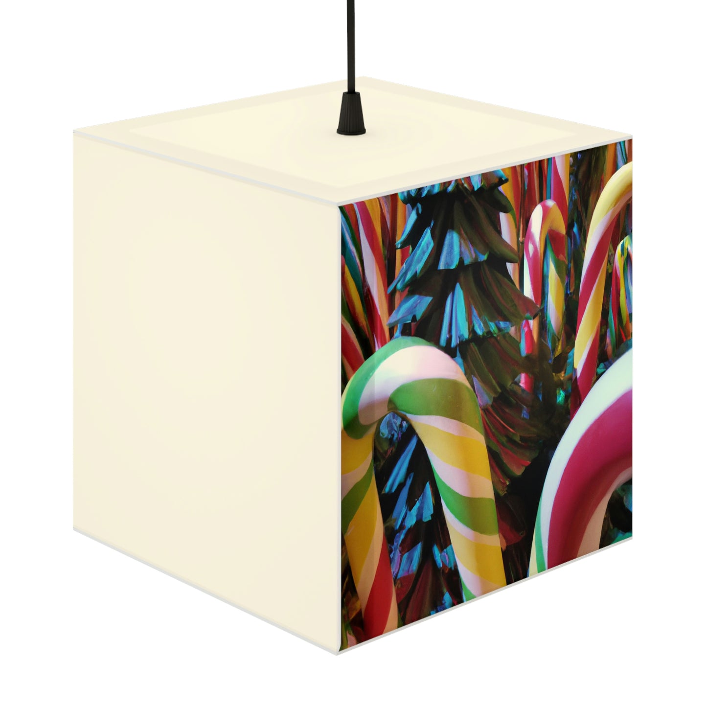 "Candy Cane Wonderland" - Die Alien Light Cube Lampe