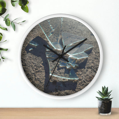 "Glimmer of Broken Glass" - The Alien Wall Clock