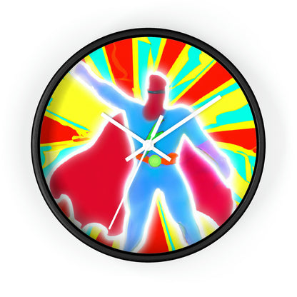 "The Vibrant Superhero" - The Alien Wall Clock